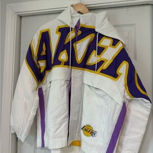 Nike Women's Purple, White, and Gold Jacket